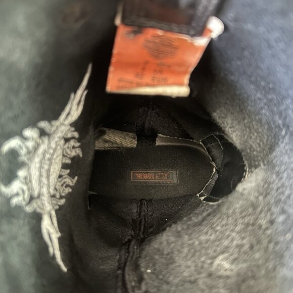 Harley Davidson 91055 Buckle Harness Square Toe Moto Motorcycle Boots Mens 9 - Picture 7 of 12